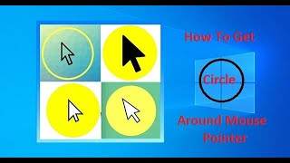 How to Get Circle Around Mouse Pointer Windows PC No External Software Installation Needed [upl. by Maker]