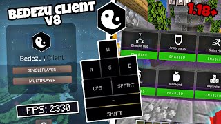 Bedezu Client V8V1 Remastered for MCPE  Armour HUD Mods Toggle and more [upl. by Einaled168]