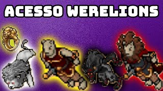 Tibia  Acesso Werelions e Werehyaenas completo  An Ancient Feud Quest  Summer update 2020 [upl. by Allwein]