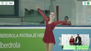 Programa largo de Sonia Olano en la final de la Liga Iberdrola de Patinaje sobre hielo 2024 [upl. by Altman]