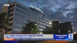 LA Times Guild calls for strike as owner warns of layoffs [upl. by Zobias]