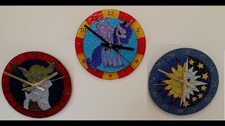 Glass Painted Clock Project [upl. by Cran139]