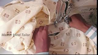 how to attach side pocket in kurta  gents kurta side pocket cutting and stitching [upl. by Etteloc]