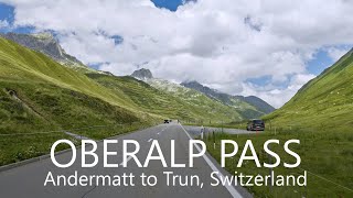 Oberalp Pass Scenic Drive 4K  Andermatt to Trun Switzerland [upl. by Dviad]