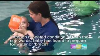 5 month old baby swimming  Justin Norris Swim Academy [upl. by Nnaillij424]