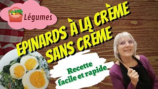 Nid dépinards 🥬 et ses œufs durs 🥚 à ma façon Recette très facile et très rapide [upl. by Heron]