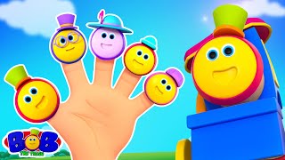 Bob the Train Finger Family  More Nursery Rhymes for Babies [upl. by Arahahs]