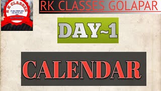 calendar day 1 [upl. by Elleraj]