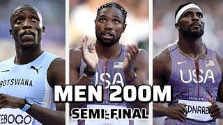 LETSILE TEBOGO IS LOOKING DANGEROUS  Paris Olympics mens 200m semifinal my tought [upl. by Danas790]