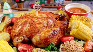 How to Make Nandos Copycat Peri Peri Chicken  AfricanStyle Spicy Roast Chicken Recipe [upl. by Crellen]