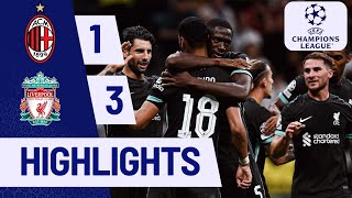 🔴AC Milan vs Liverpool 13 Extended Highlights Pulisic Konate UEFA Champions League 202425 [upl. by Warrin]