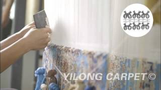 Handmade rug  How to weave hand knotted carpet [upl. by Lyrej]