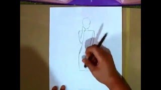 How to Draw Simple Shy Girl [upl. by Neitsirk]