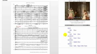 Demo for integrated scorevideo  Mozarts Marriage of Figaro Act II Finale [upl. by Accem]