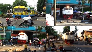 Kompilasi Kereta Api di Perlintasan Jalan Dupak dan Terowongan PGS 2 [upl. by Isied143]