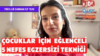 Çocuklar İçin Eğlenceli 5 Nefes Egzersizi [upl. by Daenis]