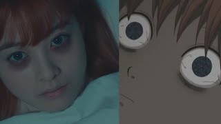 Gintama Anime and Live Action Side by Side Comparison Kagura Cant Sleep [upl. by Gottwald]