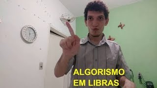 Sinal de ALGARISMO em LIBRAS [upl. by Ahsot]