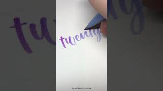 Twenty Eight calligraphy lettering artreels [upl. by Akemal]