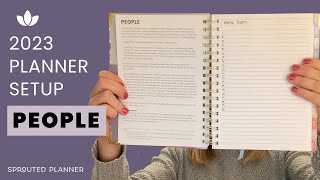 Sprouted Planner 2023 Setup  People  Video 2 of 5 [upl. by Aynot282]