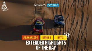 Extended highlights of Stage 6 pt2 presented by Aramco  Dakar2024 [upl. by Ailed]