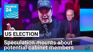 US election Speculation mounts about potential cabinet members • FRANCE 24 English [upl. by Ramahs]