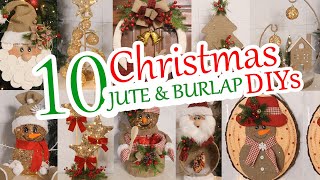 10 Cheap DIY Jute Christmas Decorations Ideas  Christmas Crafts 2024 [upl. by Ylliw]