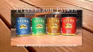 Pittsburgh Paints and Stains® Ultra Advanced Stain  Sealant in one [upl. by Mikol253]