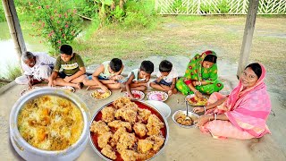 আজ বাড়িতে চিকেন বিরিয়ানি আর চিকেন চাপ বানিয়ে দুপুরে খাওয়া দাওয়া করলাম  chicken biriyani [upl. by Audun]