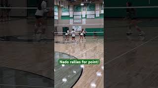 Coronado rally for point and Ashlynn kill maxpreps volleyballworld shorts [upl. by Brass]