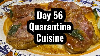 Cooking Pork Saltimbocca at Home with Chef Lisa Schoen  Day 56 Quarantine Cuisine [upl. by Cyrus]