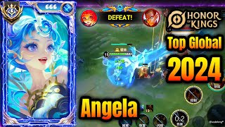 Angela  Top Global Gameplay 2024  2024 Dragon Skin  Honor of Kings Global 2024 [upl. by Milano25]