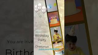 Happy birthday greetings video 🎂 Birthday invitation video card💌 invitationcard happybirthday [upl. by Raphael]