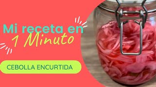 Cebolla encurtida receta fácil y picante 🌶 🔥 [upl. by Nerw]