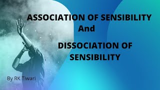 Association of Sensibility And Dissociation of Sensibility RK Tiwari [upl. by Anilejna]