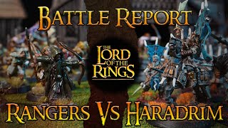 Rangers Vs Haradrim  Conquest Champions Game 1  Middle Earth SBG Battle Report [upl. by Egni]