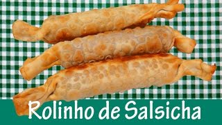 Receita de Rolinho de Salsicha  muito fácil [upl. by Manly]