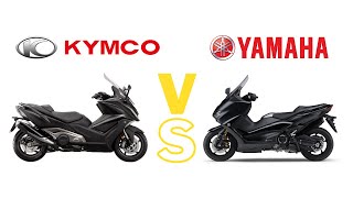 Kymco AK 550 vs Yamaha TMAX 530  Side  By  Side Comparison  King Eley TV [upl. by Airel]