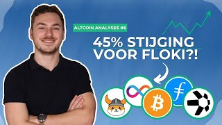 📊 45 stijging voor FLOKI BTC ICP FIL QNT FLOKI l Altcoin analyses 6 [upl. by Ardnuhsor]