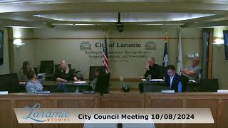 October 8th 2024 Laramie Wyoming  City Government Live Stream [upl. by Lari277]