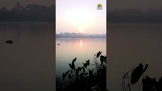 কুয়াশার ভিতর নদীর পানিতে হেসে উঠছে সুর্য্য । sunset river fishing [upl. by Sulienroc]