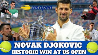 Novak Djokovic  Historical win at 2024 US Open [upl. by Asylla]