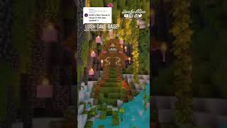 Minecraft Lush Cave Base Build [upl. by Akilat278]