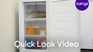 LOGIK LUF48W23 Undercounter Freezer  Quick Look [upl. by Nocaj]