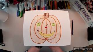 How to Draw a Fruit Face like Arcimboldo [upl. by Ahsurej]