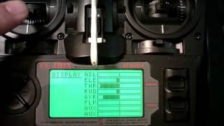 Turnigy 9x stock firmware  3 position switch Flaperons setup [upl. by Zared]