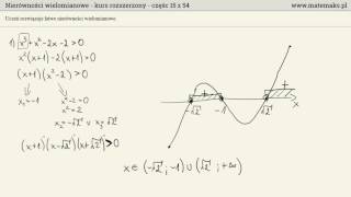 Nierówności wielomianowe  kurs rozszerzony [upl. by Spanos514]