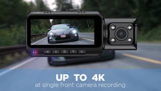 Toguard CE66 Front 4K  Cabin 1080P Dual Dash Camera 3 Channel Dash Cam for Cars [upl. by Alamac97]