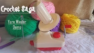 Wool Yarn Ball Winder Demo [upl. by Atin]