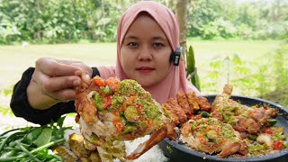 TERNYATA PEDAS DILUAR DUGAAN SAMBAL HIJAU AYAM PAHA HIDANGAN LENGKAP MUKBANG [upl. by Yorztif48]